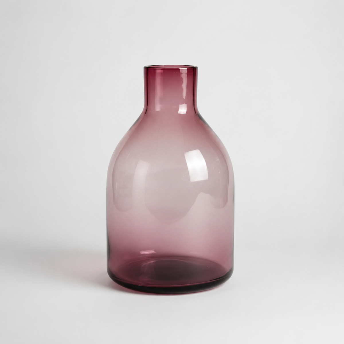 Jarrón de Vidrio Amatista – 42 x 25 cm