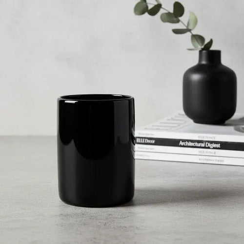 SET DE 6 VASOS NEGRO CHOCOLATE